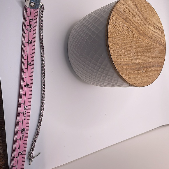 Sterling silver with pink cubic Zirconia diamond tennis bracelet 💎 - Picture 5 of 5